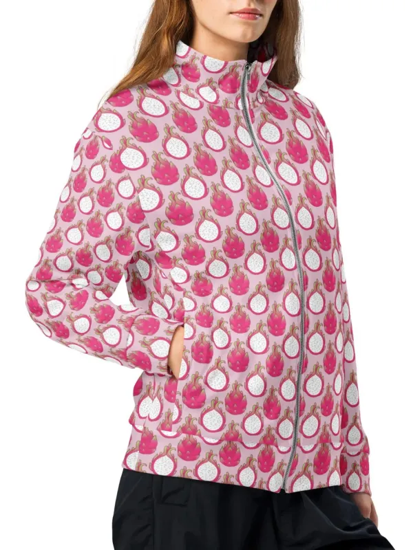 Pitaya Print Zip-Up Jacket