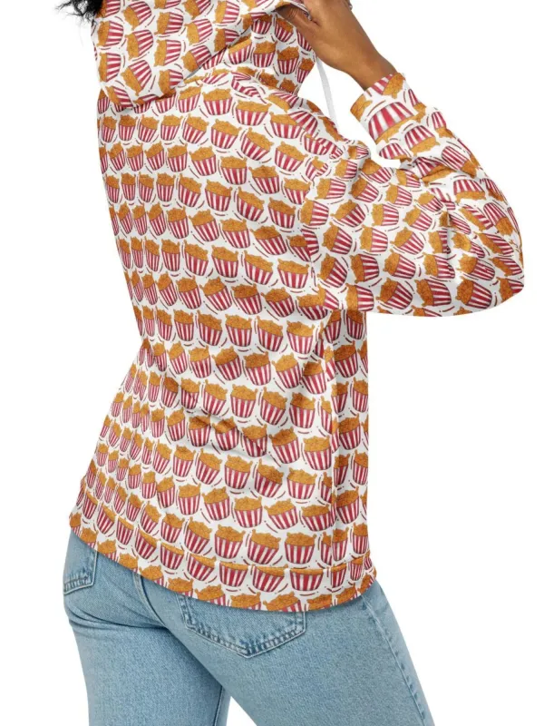 Food Print Casual Hoodie
