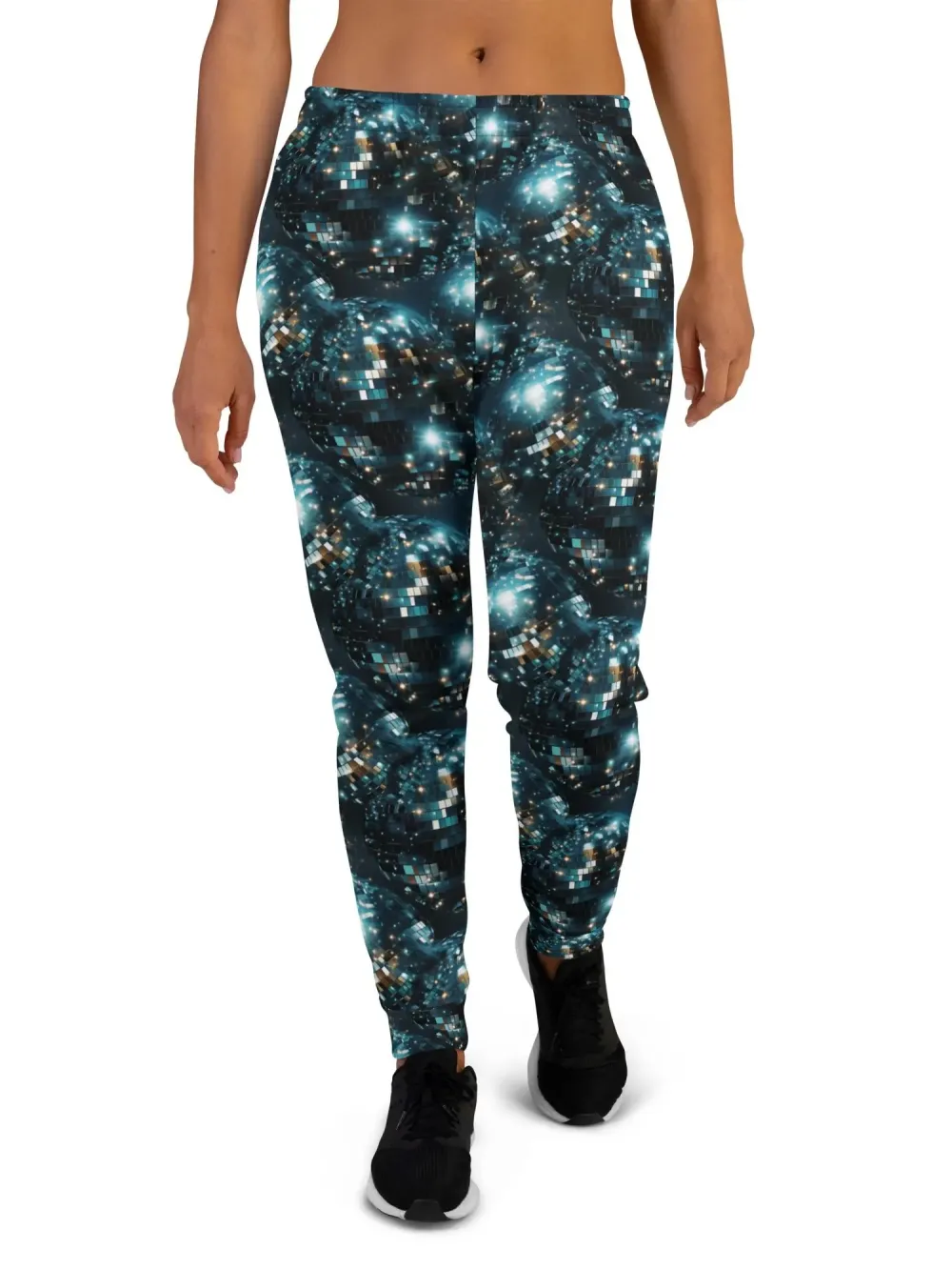 Glitter Disco Ball Pattern Pants