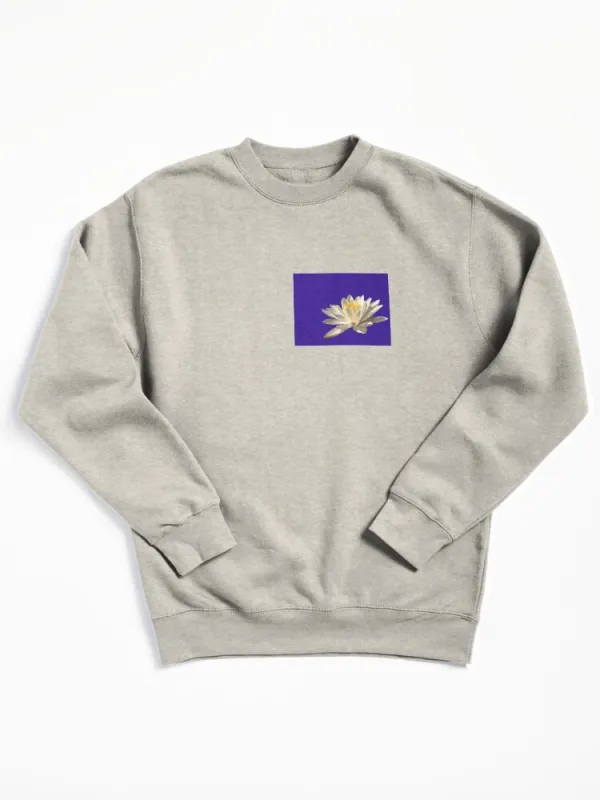 Water Lily Blues Pullover Sweatshirt