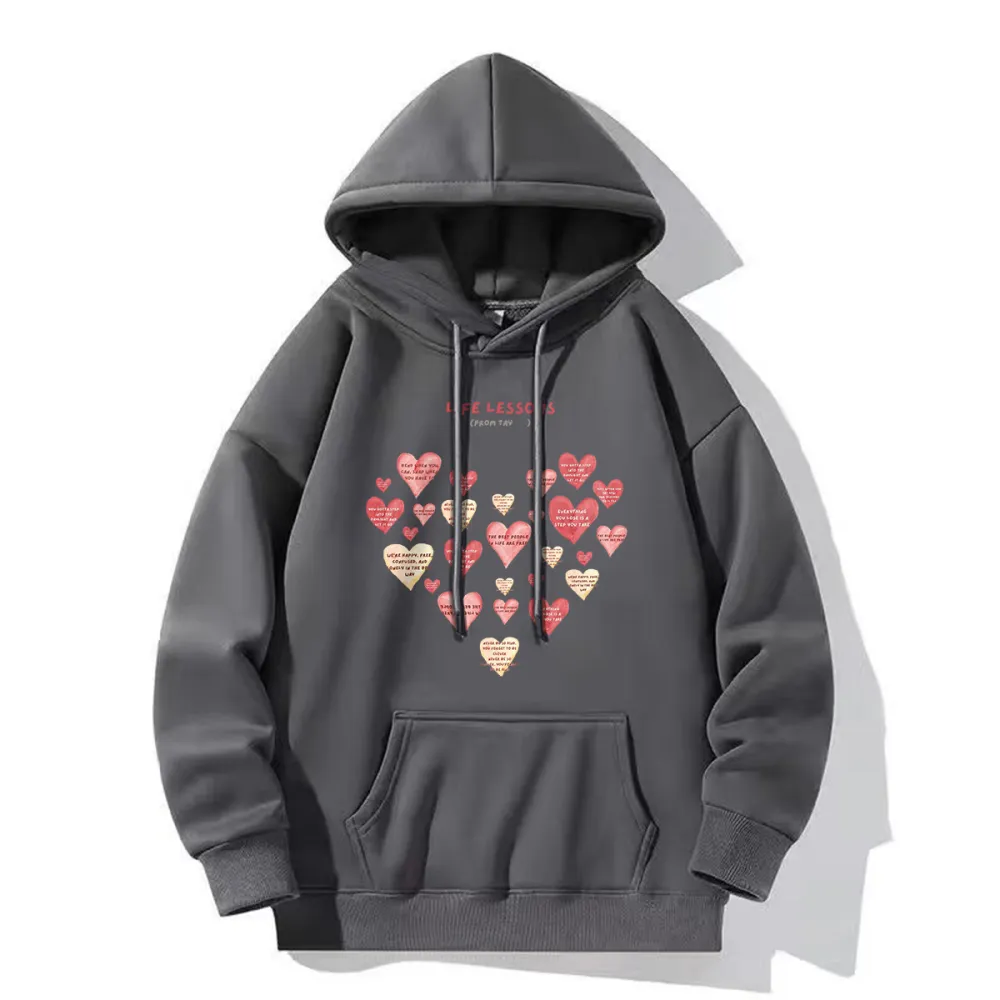 Heart And Love Printed Hoodies