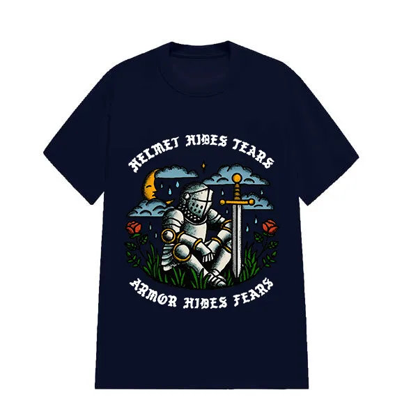 Helmet Hides Tears Armor Hides Fear Printed Tee​