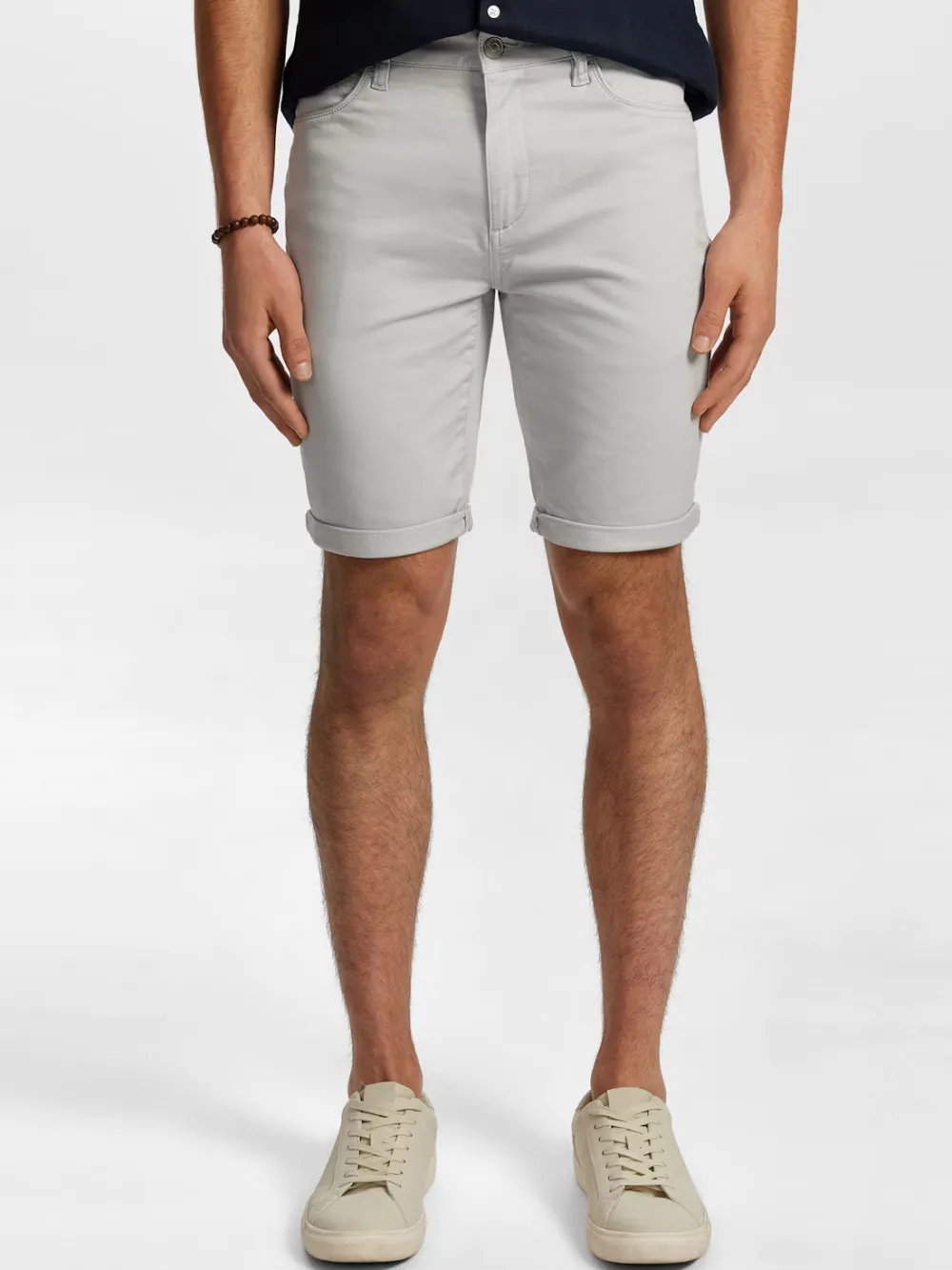 Ice Grey Style Denim Short