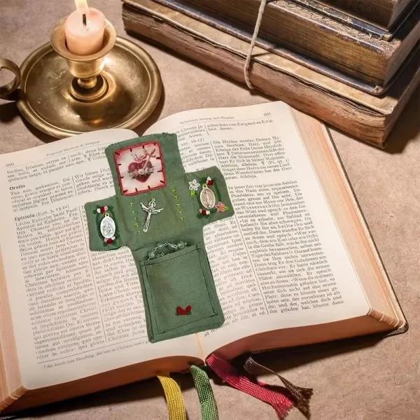 Green Christian Prayer Bag