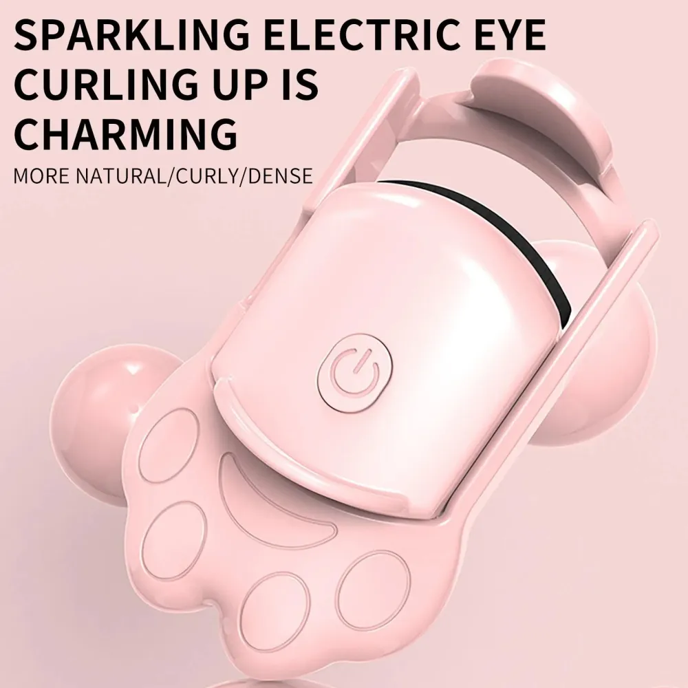 Pink Cute Cat Hair Curling Device With Electric Heating Function