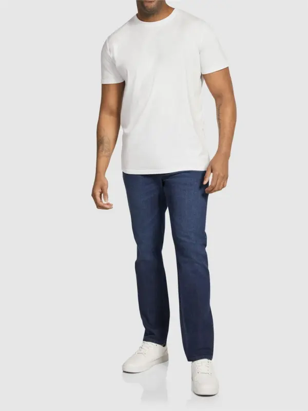 Dark Wash Tapered Jeans