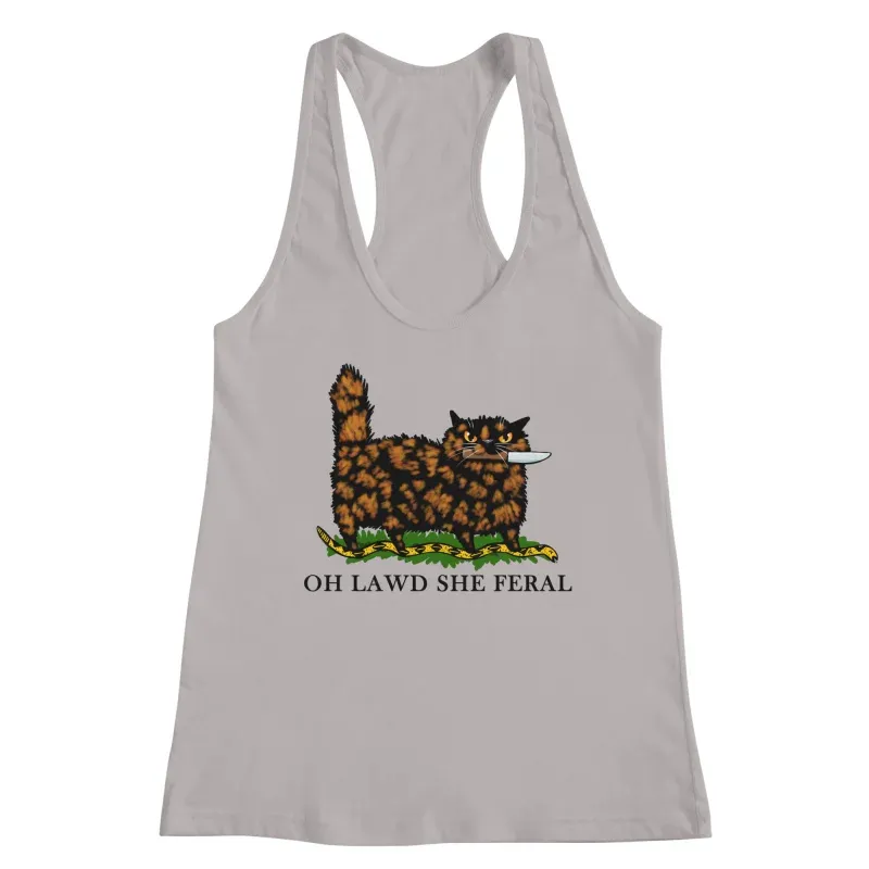 Oh Lawd She Feral Tortie Tank