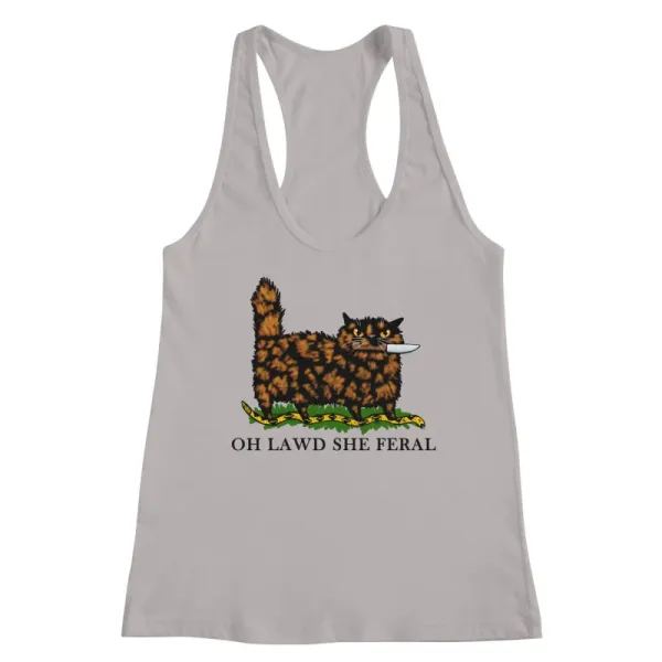 Oh Lawd She Feral Tortie Tank