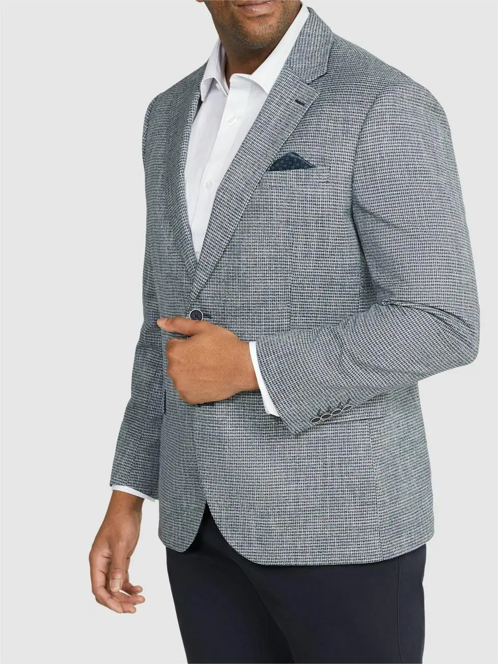 Trendy Checked Slim-Fit Blazers