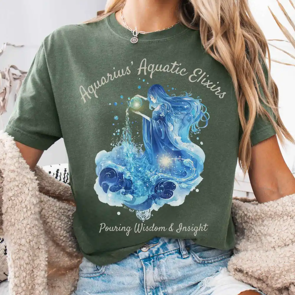 Aquarius Aquatic Elixirs Zodiac Shirt