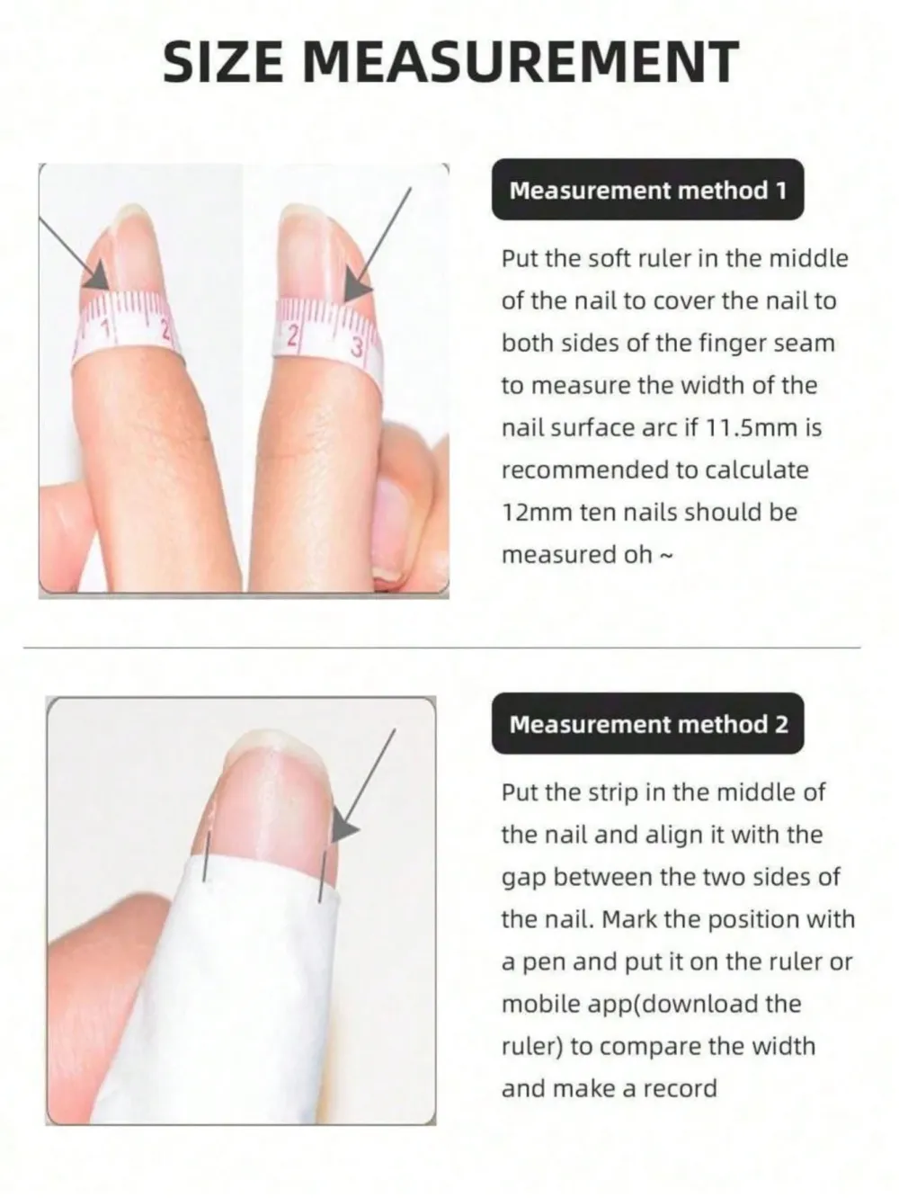 Nailhour 10Pcs Handmade Short Square Cute Pink Flower Press On Nails