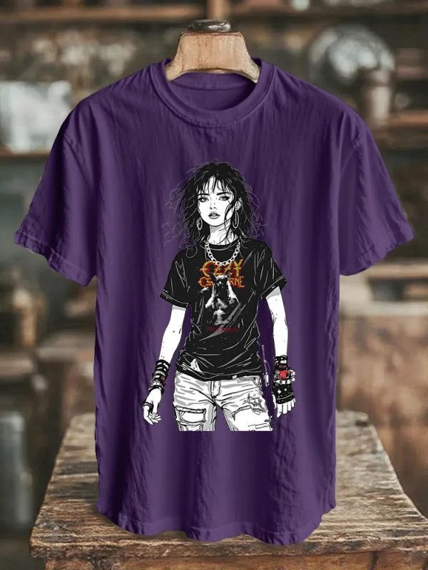 Men's And Women's Models Dark Serie Daily T-Shirt