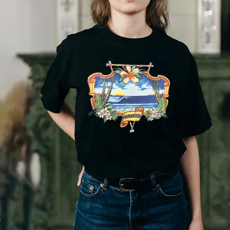Vintage Beach Scene Graphic Tee