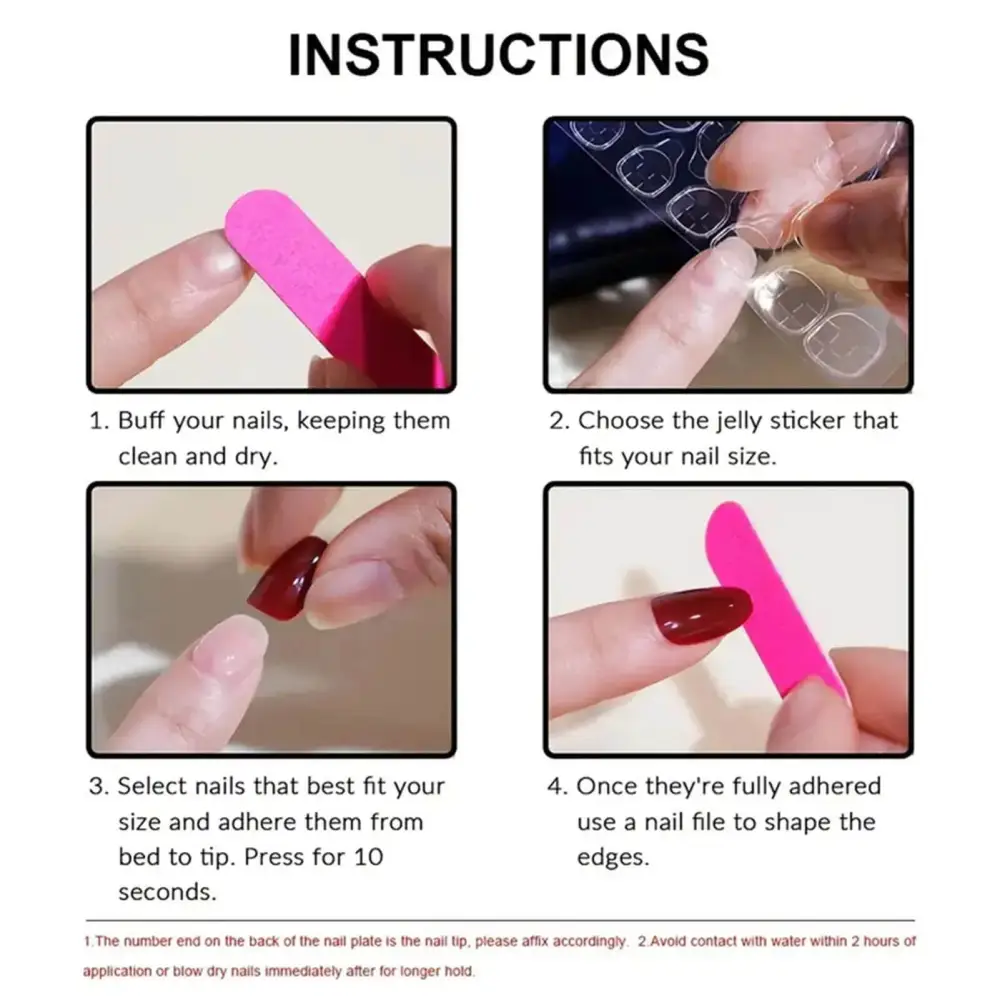 Nailhour 24Pcs French Medium Almond Sweet Pink Press On Nails