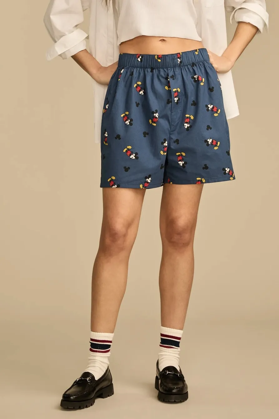 Elastic Waist Printed Short