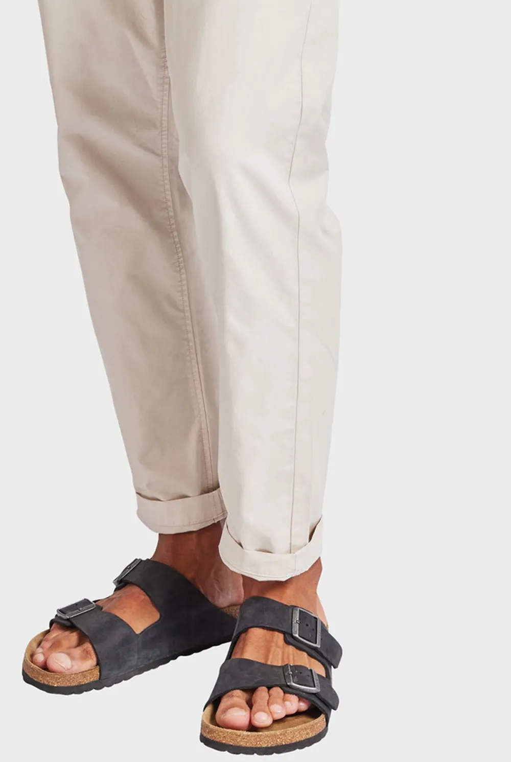 Linen Blend Straight Leg Trousers
