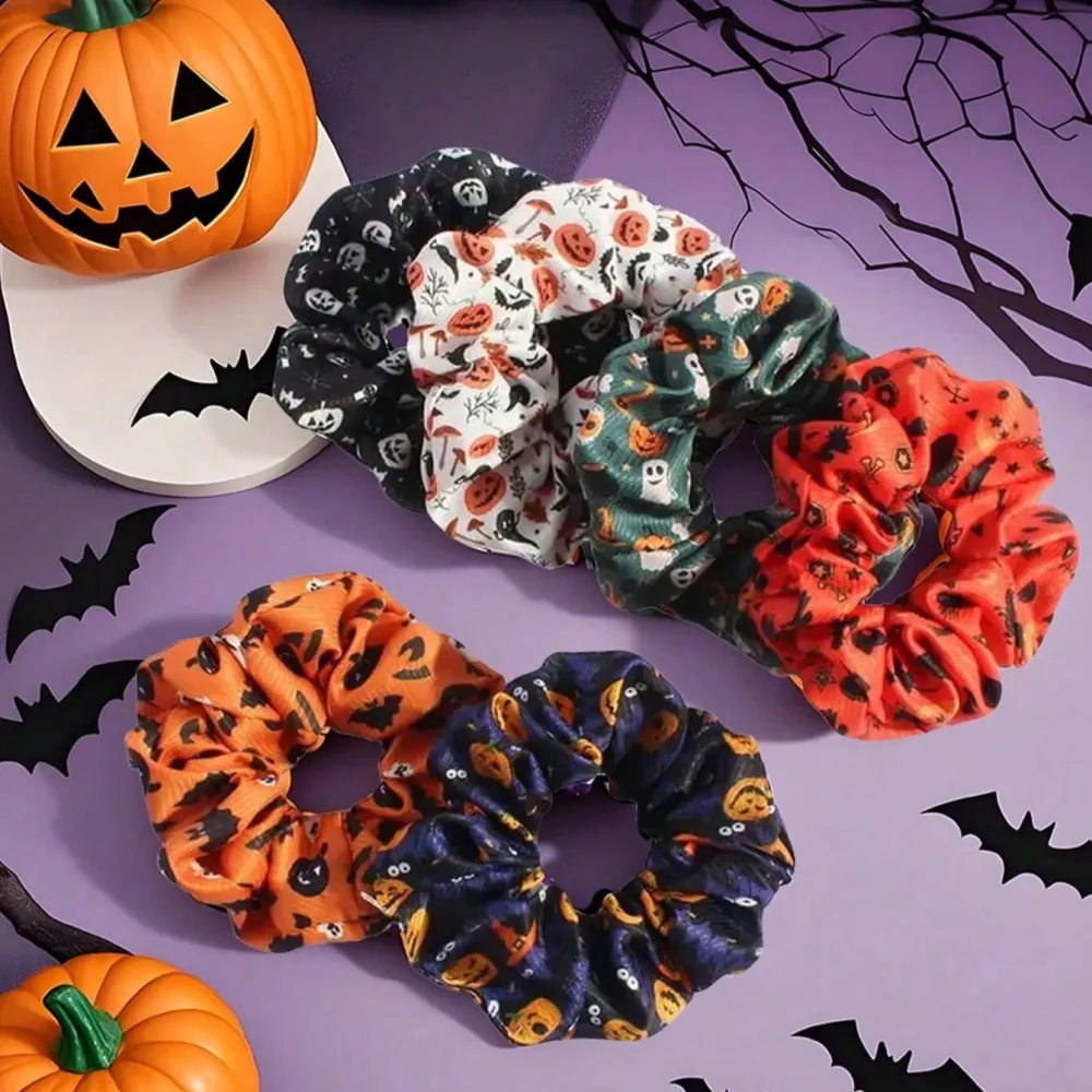 6pcs Halloween Hair Ties