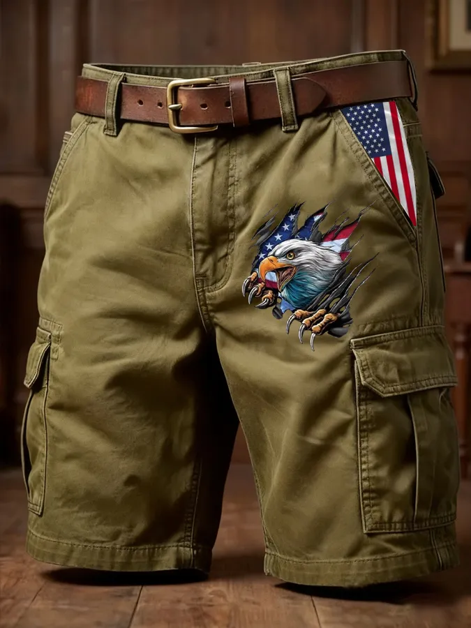 Men's 250th Anniversary Casual Cargo Shorts