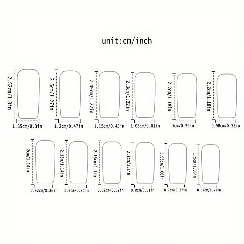 Nailhour 24Pcs Long Square Elegant Black Star Metal Press On Nails