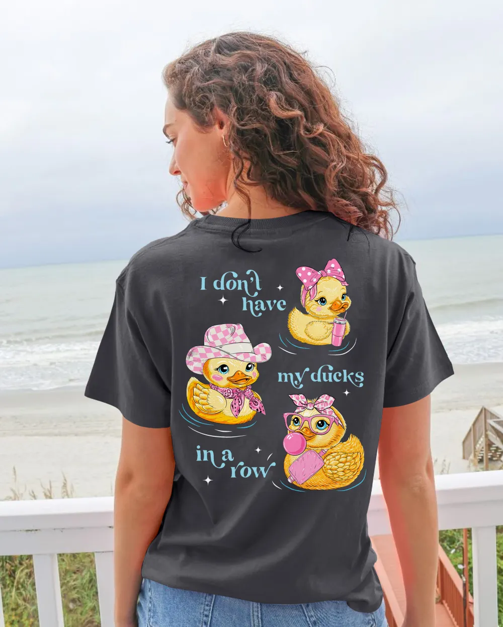 Women's Duck Graphic Back Print Tee