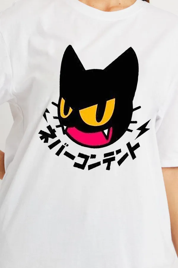 Art Cat Printed T-shirt