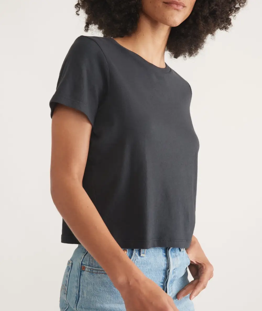 Slim Fit Faded Crew Neck Tee
