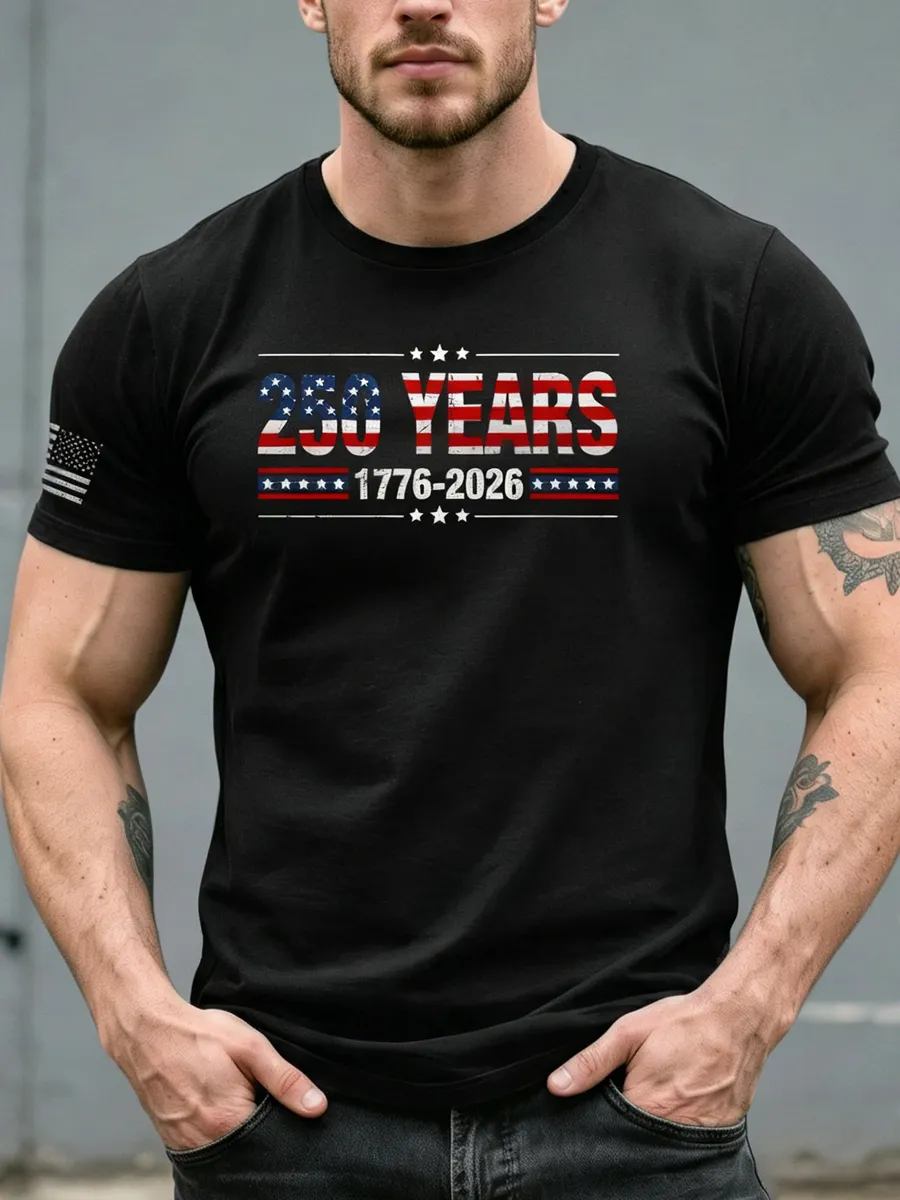 250 Years USA Independence Shirt – Classic Stars & Stripes 1776–2026 Tee