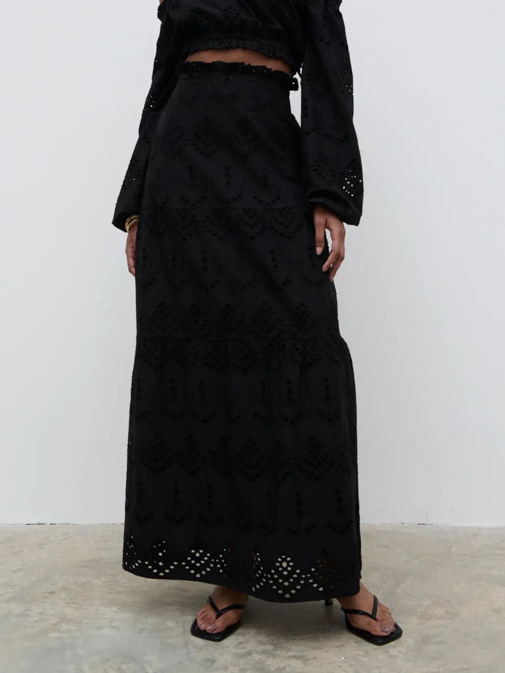 Broderie Maxi Skirt