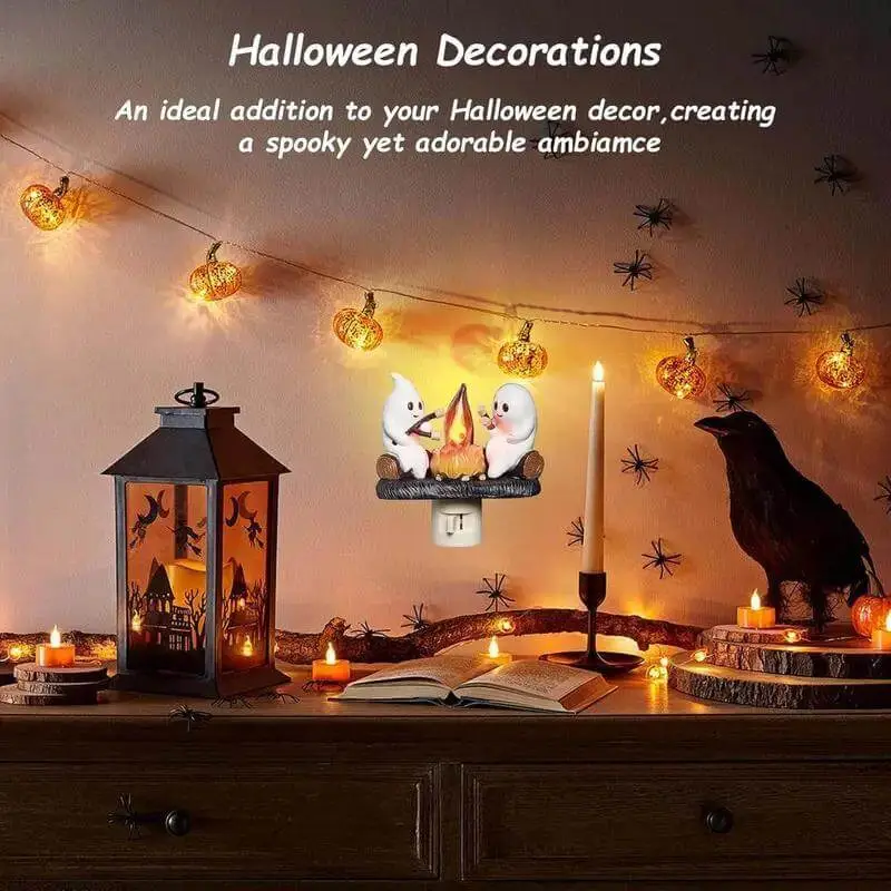 Halloween Night Light Ghost Bubble Bath Lamp Ghost Reading Lamp Ornament