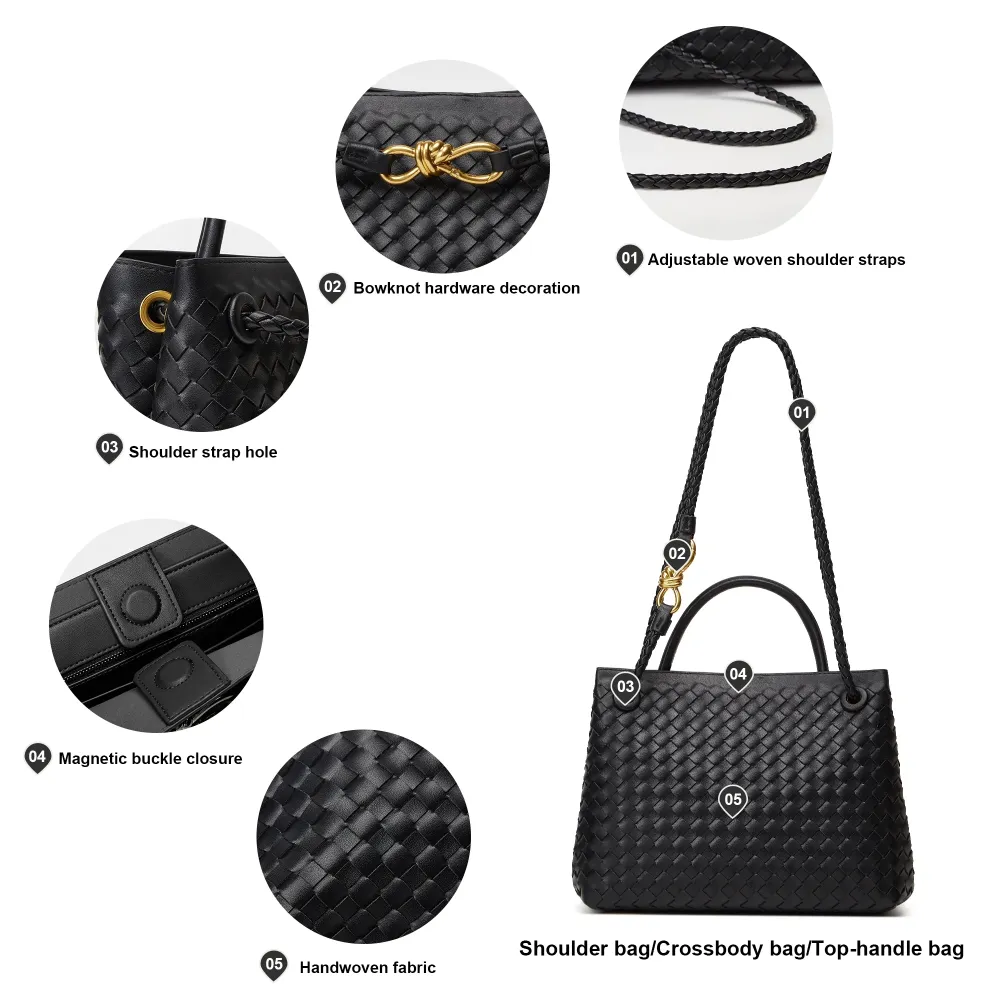 Solid color handbag