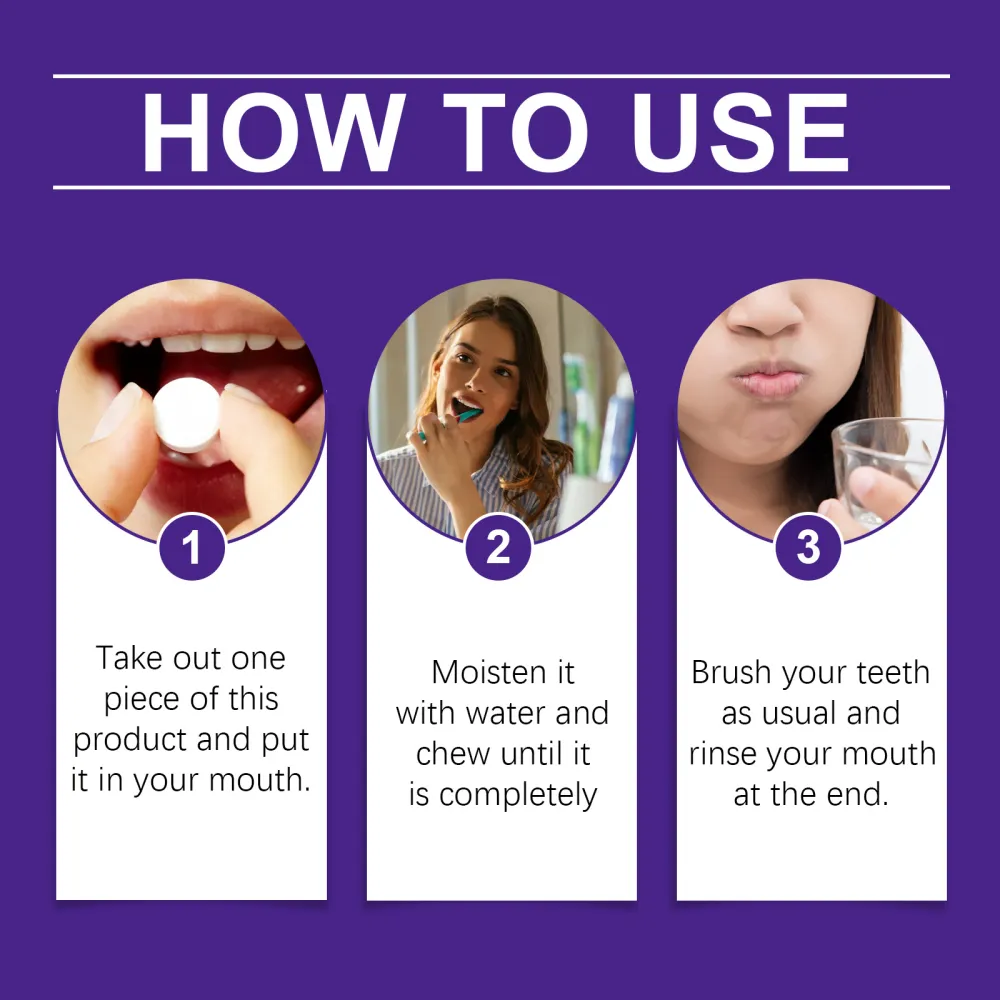 Fresh breath toothpaste tablets