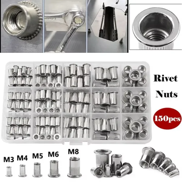 Stainless Steel Rivet Nuts Set