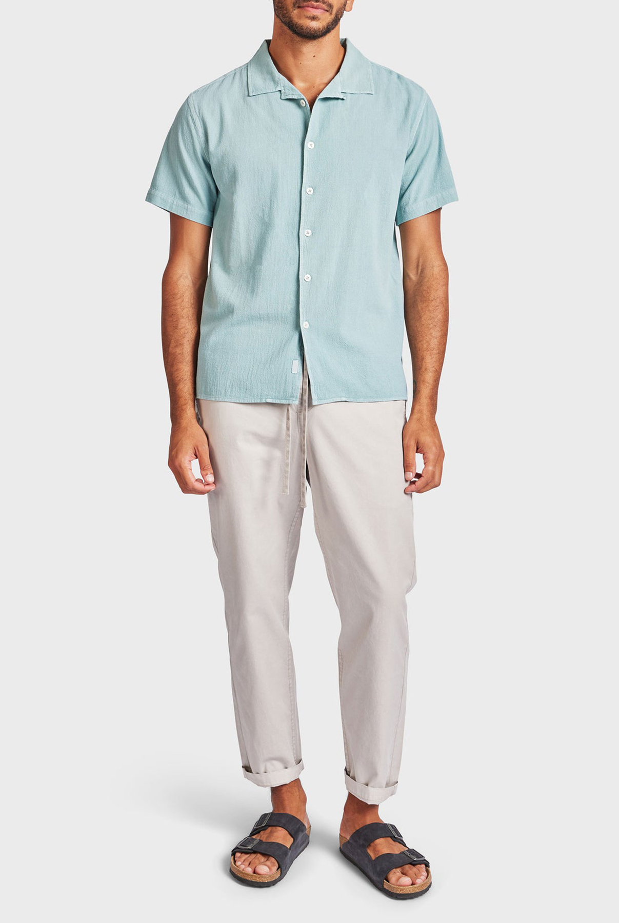 Jed Short Sleeve Shirt-Light dutch blue