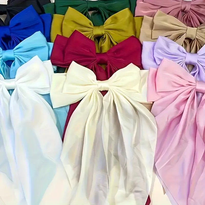 Casual Style Large Bow Hairpins
