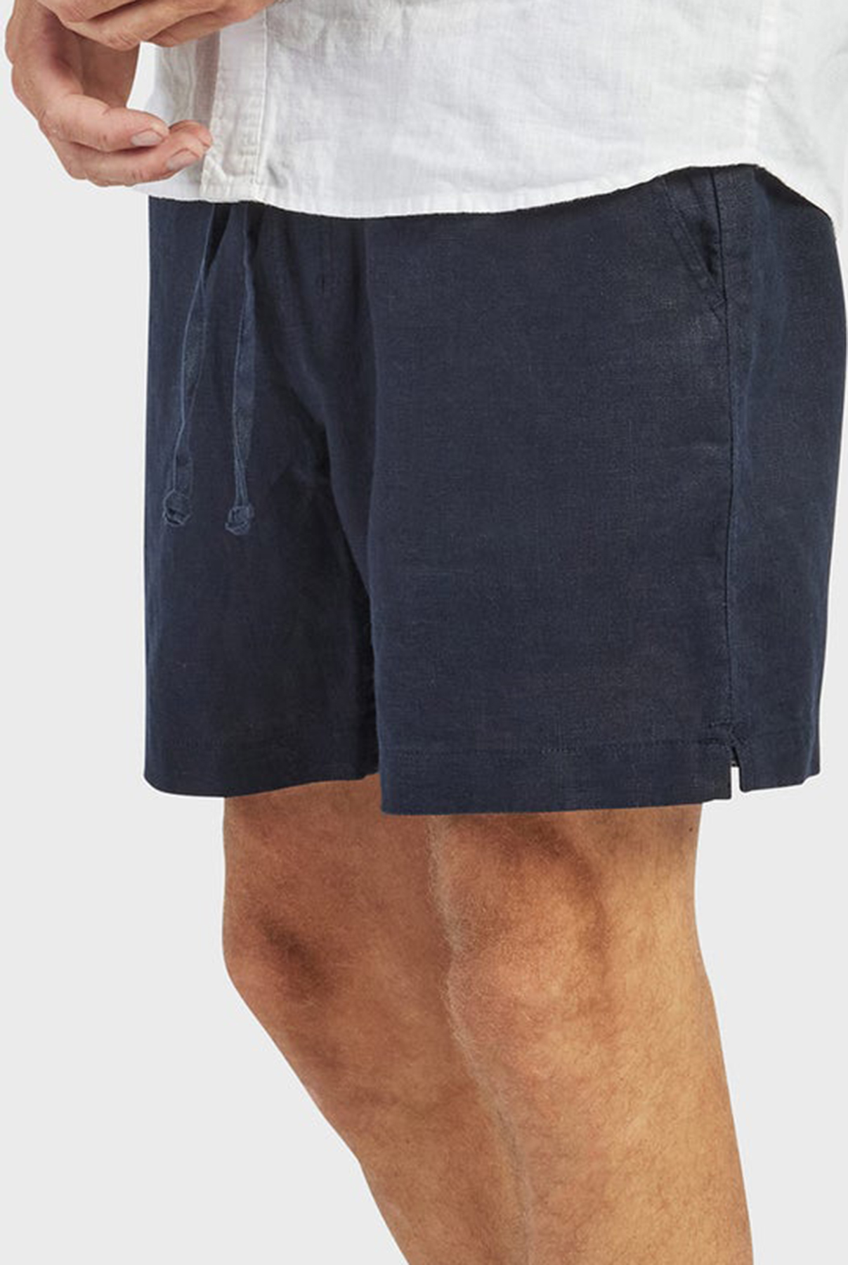 Riviera Linen Short- Navy