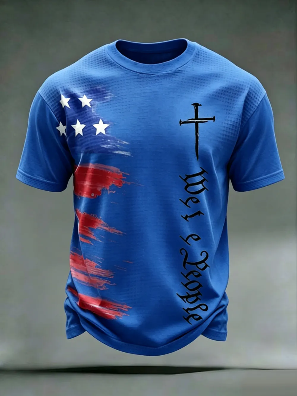 Men'S Casual American 1776-2026 Anniversary Celebration Commemorative Printed Short Sleeved T-Shirt