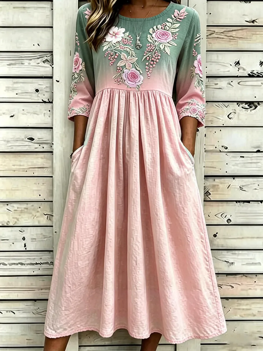 Women'S Printed Casual Dress