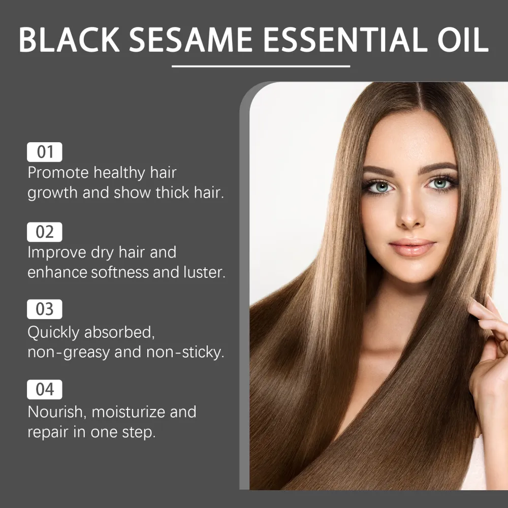Black Sesame Serum Black sesame essential oil moisturizes removes oil nourishes dryness softness and shines-MY88