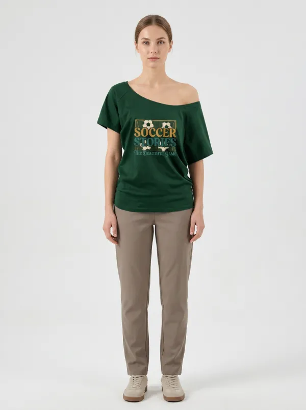 Women's Soccer Lover Soccer Stories Graphic Printed T-shirt