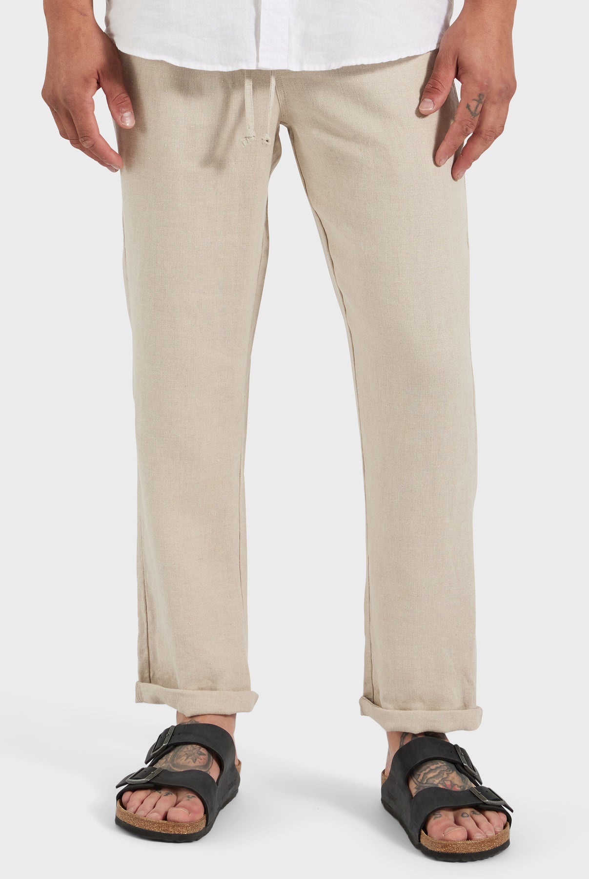 Riviera Linen Pant-black