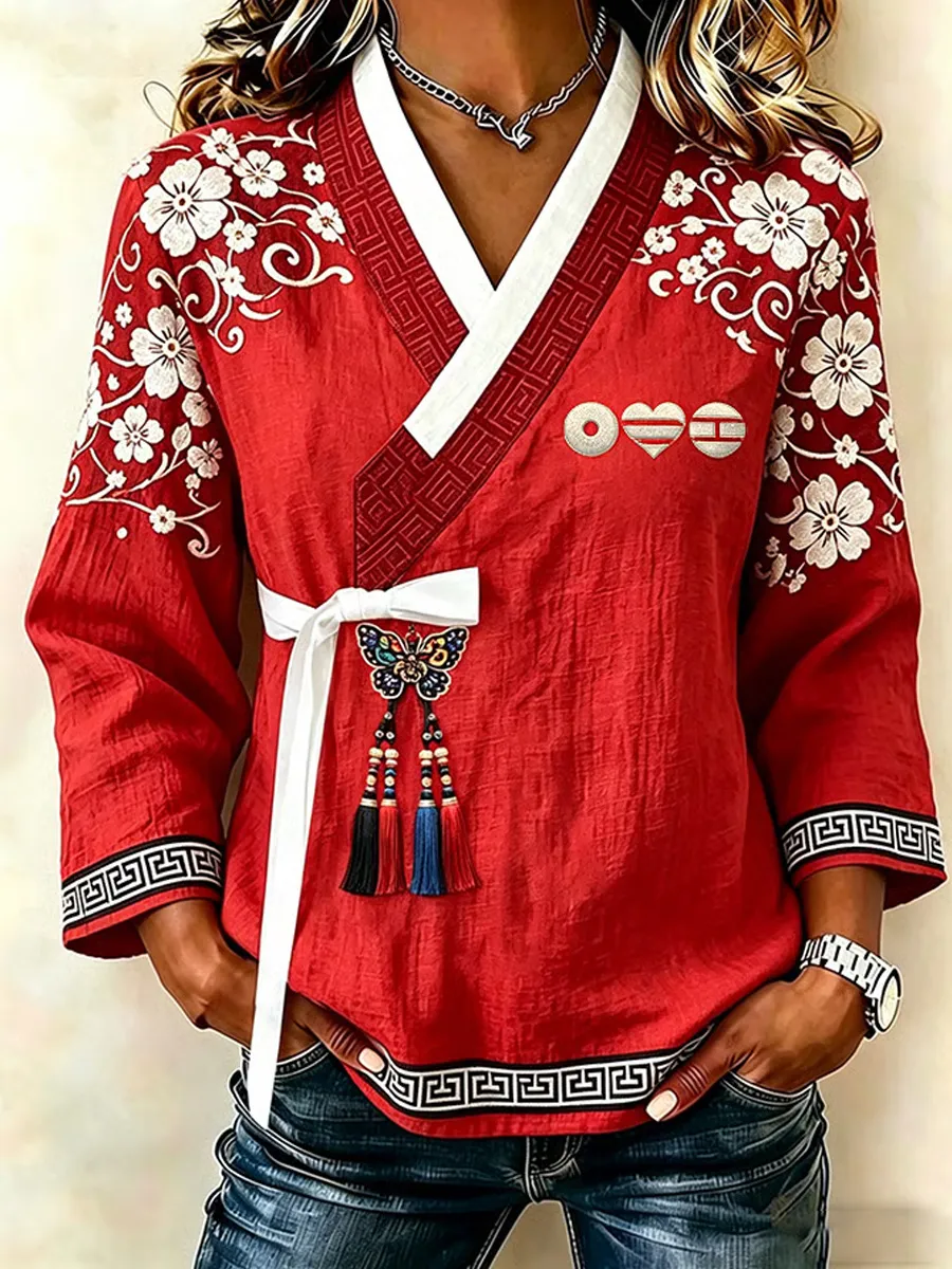 Women's Concert-Inspired Jeogori Hanbok T-shirt