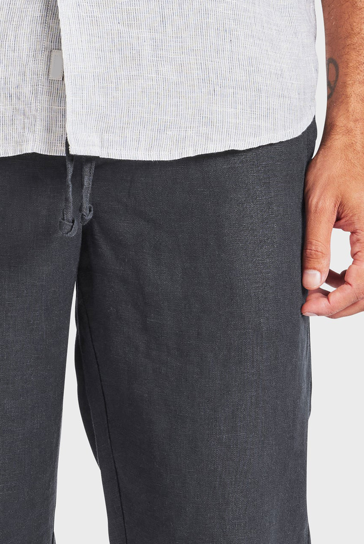 Riviera Linen Pant-black