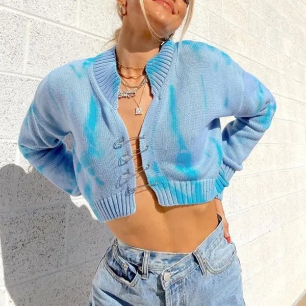 Safety Pin Knitted Cardigan