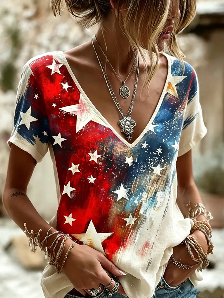 Women's USA 250th Anniversary Print T-Shirt