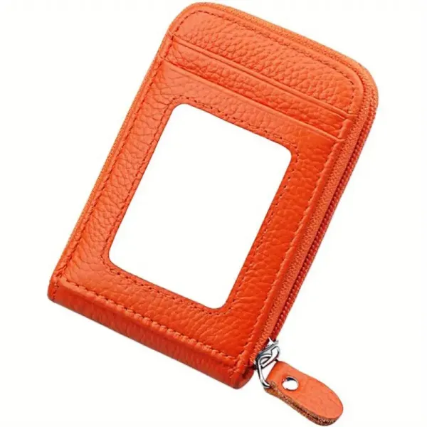 Women Bags Orange Zipper Organizer