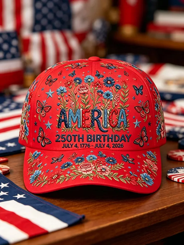 Unisex 250th Anniversary Floral Hat