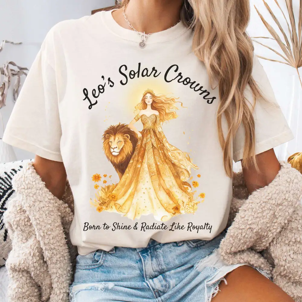 Leo's Solar Crowns Zodiac Shirt
