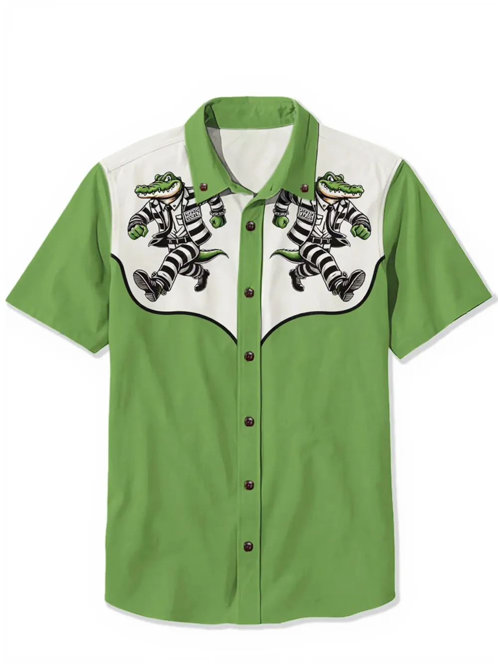 Alligator Alcatraz Prisoner Crocodile- 100% Cotton Shirt