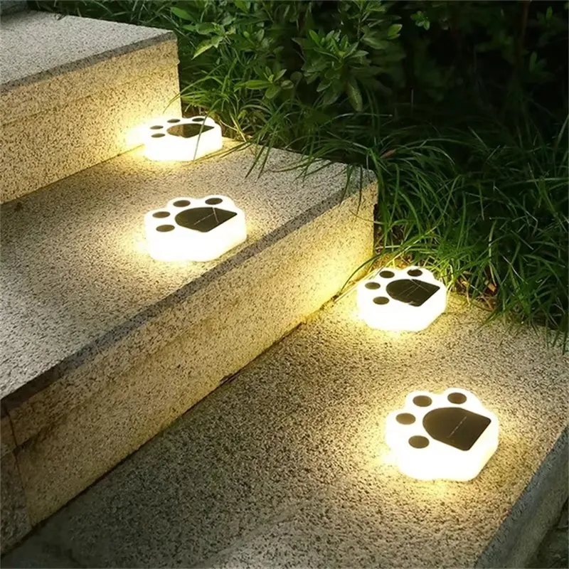 Solar Animal Paw Print Light