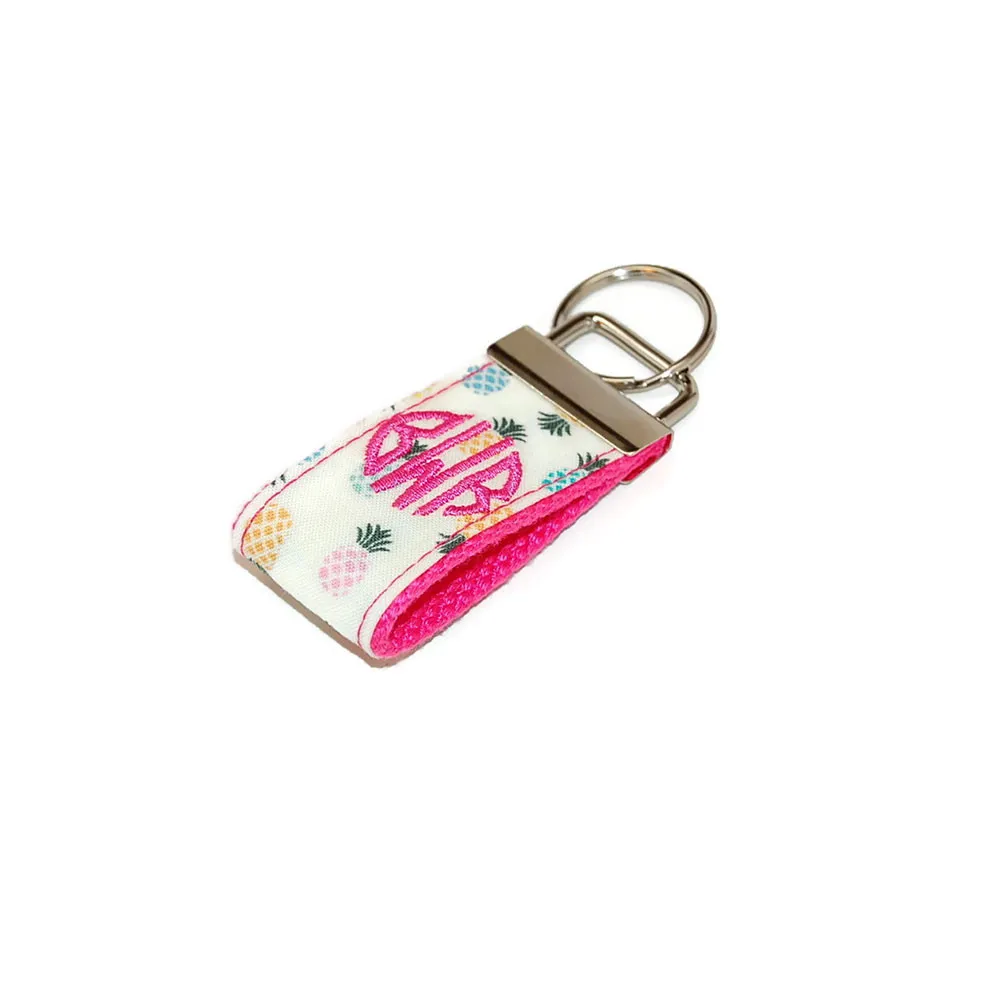 Pineapples Polished Keychain